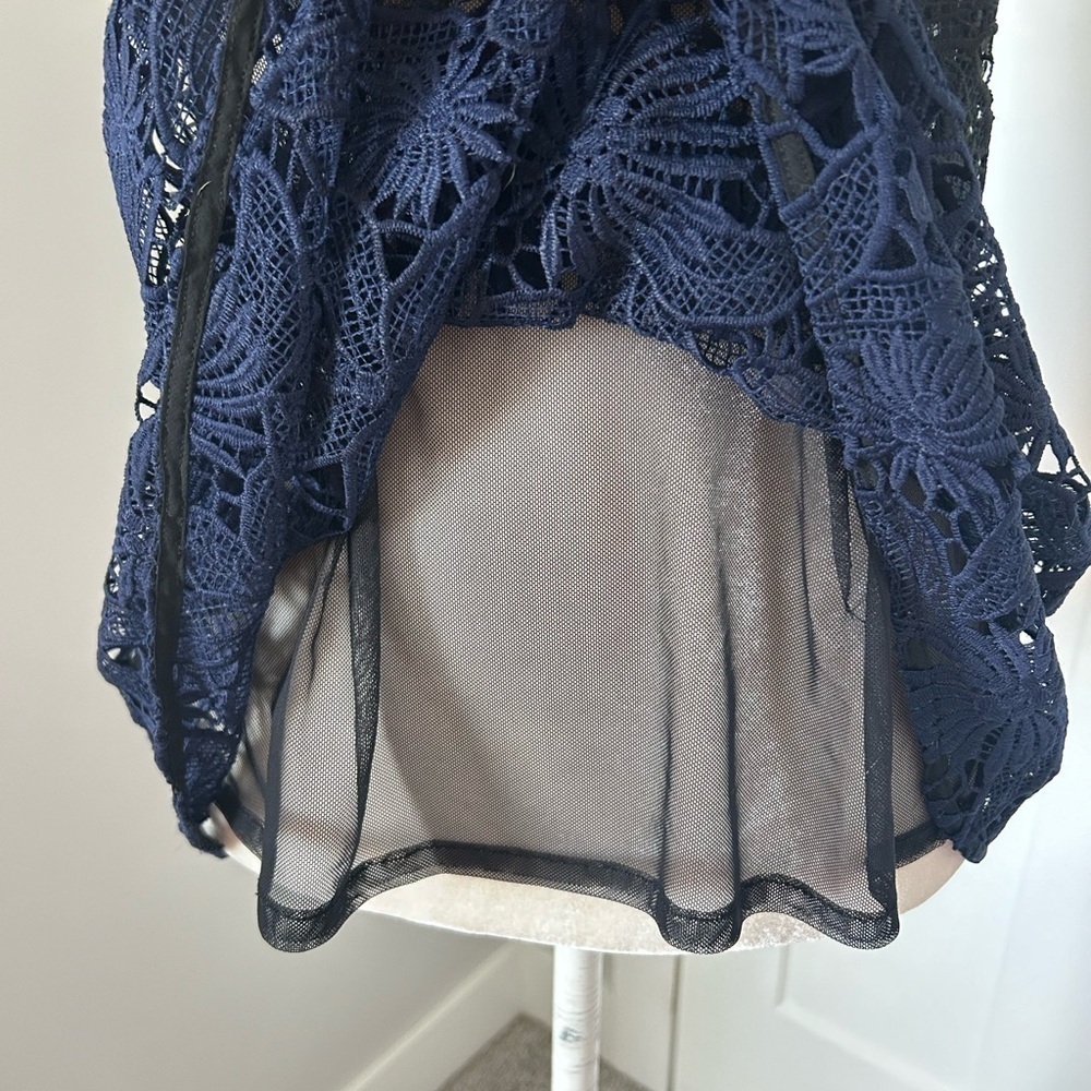 Anthropologie Deletta Sheer Floral Lace Top - Picture 5 of 10